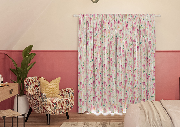 Wisteria Silk, Rosewood - Made to Measure Curtains - Image 7
